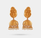 22Kt Nagas jhumka with pearl hangings